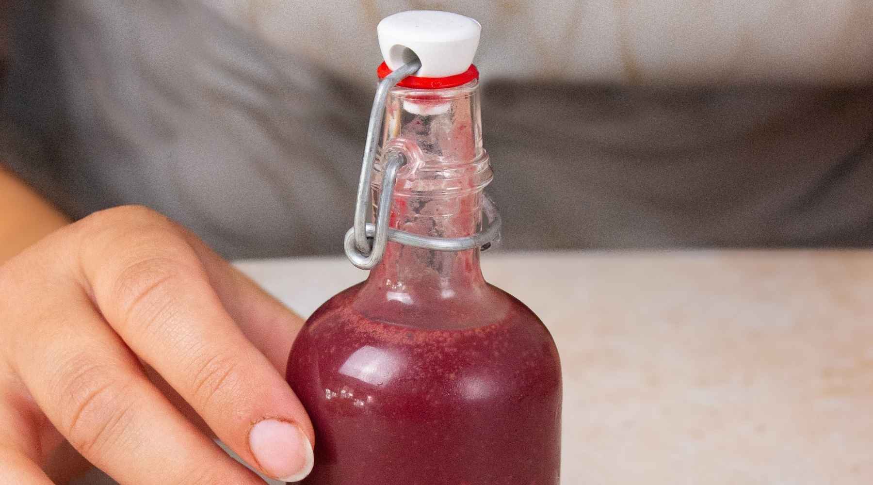 Ginger, acai and lemon shot