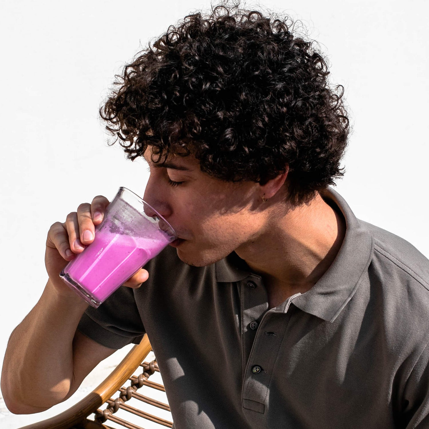 Batido de licuadora rosa