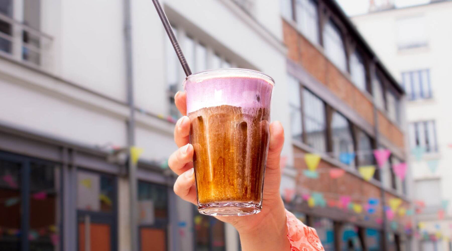Bebida fresca com açaí