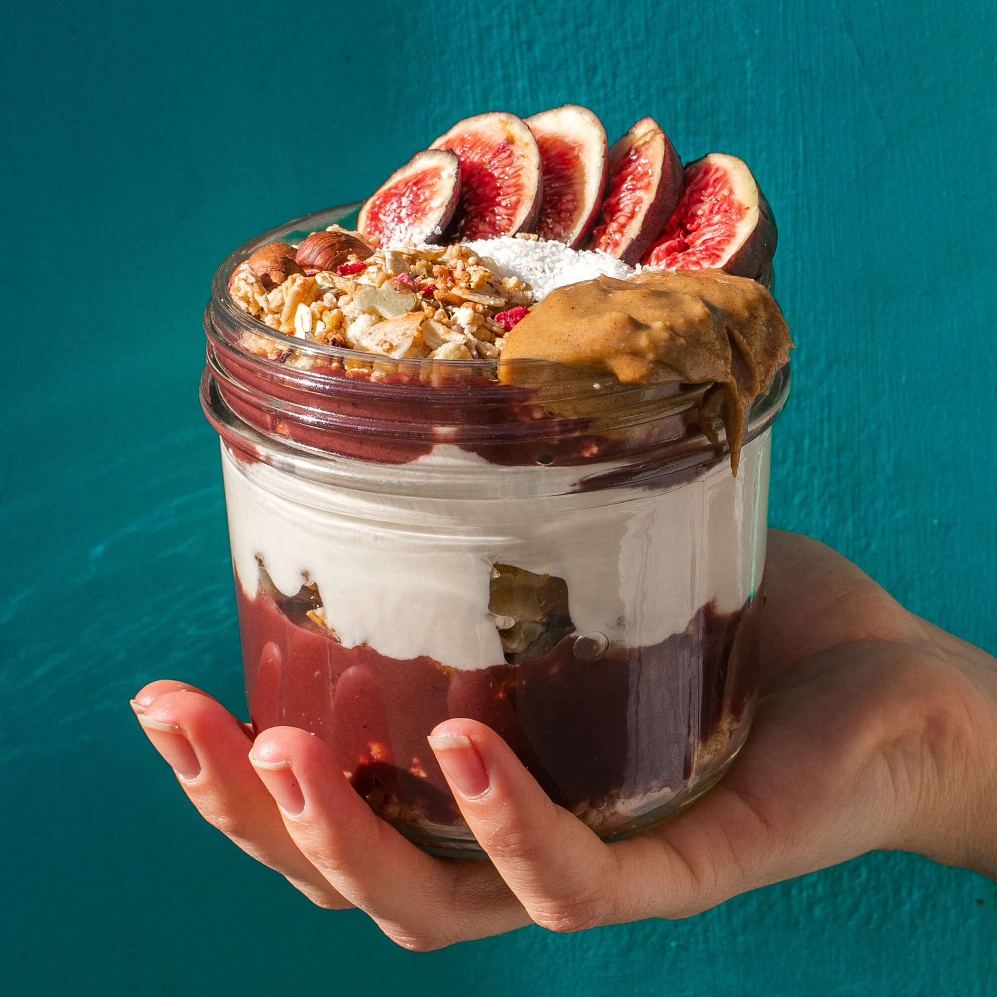Máquina de mistura orgânica para tigela de açaí
