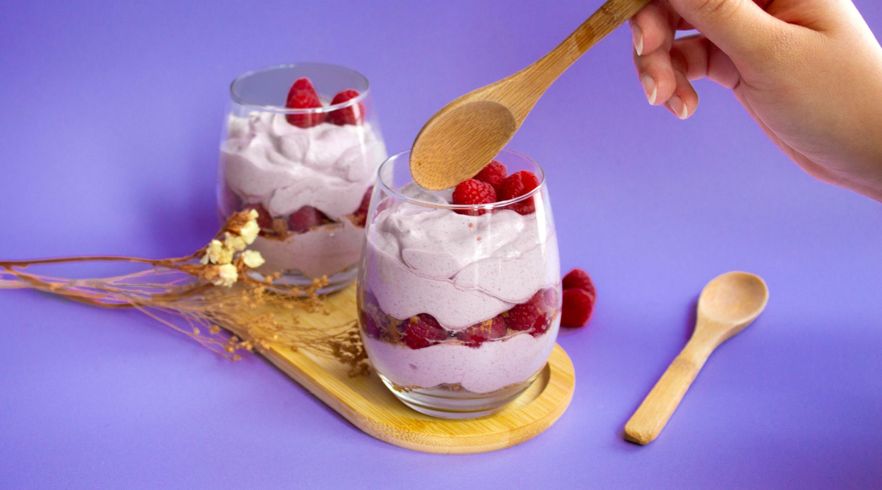 cheesecake en verrine à l'acai
