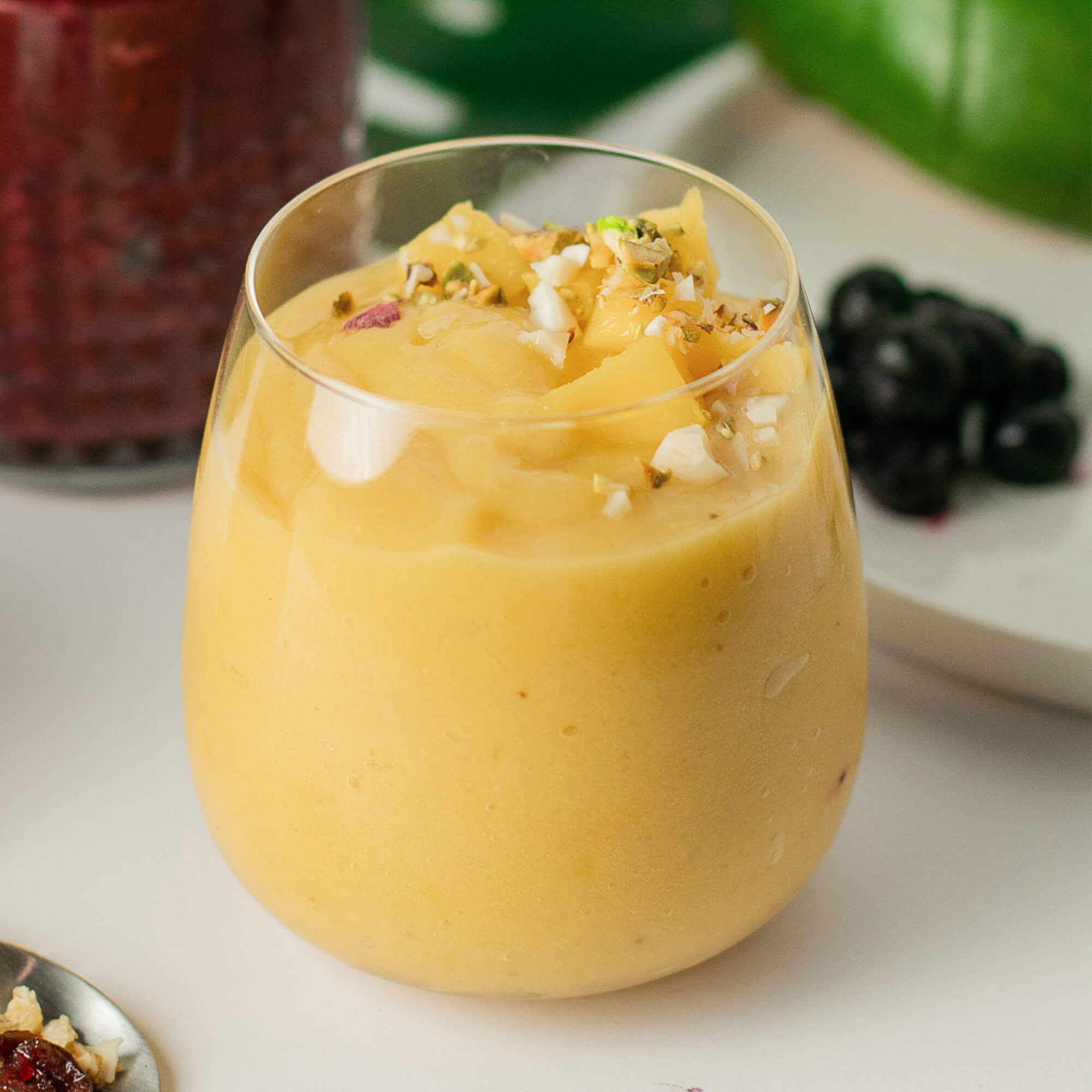 Smoothie à mixer jaune