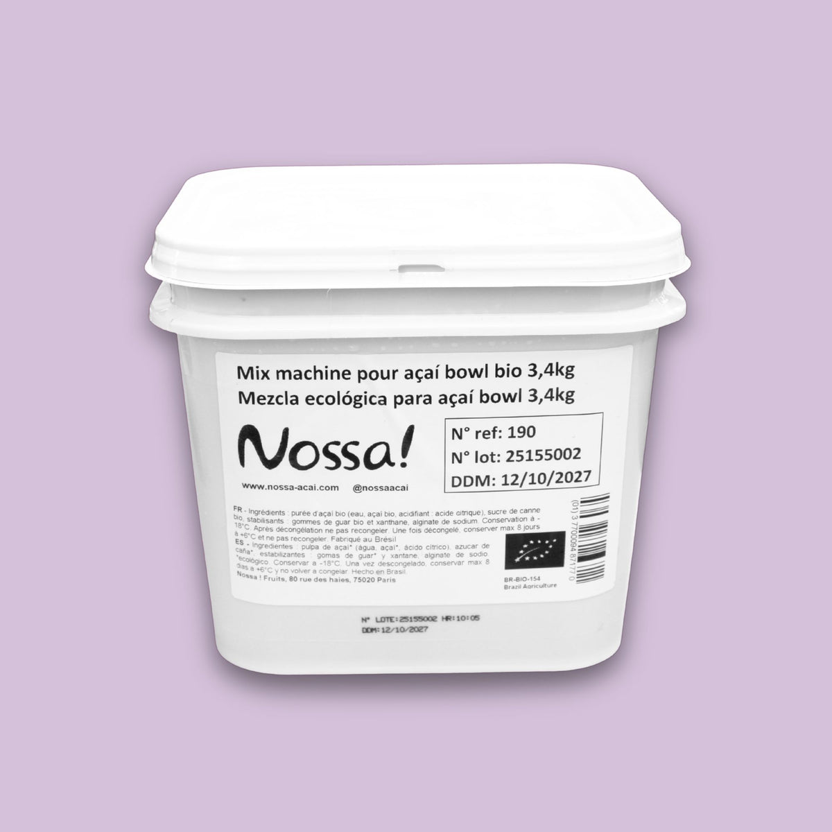 Mix machine bio pour acai bowl