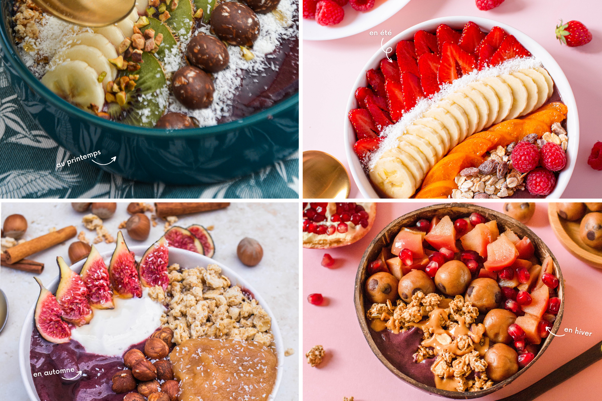 Acai bowl : 4 recettes faciles et gourmandes pour chaque saison