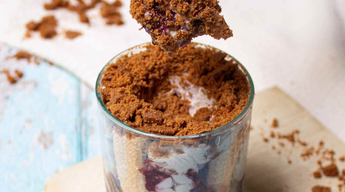 Verrine tiramisu acai et spéculoos : la recette du chef Matthieu Payet-Godel