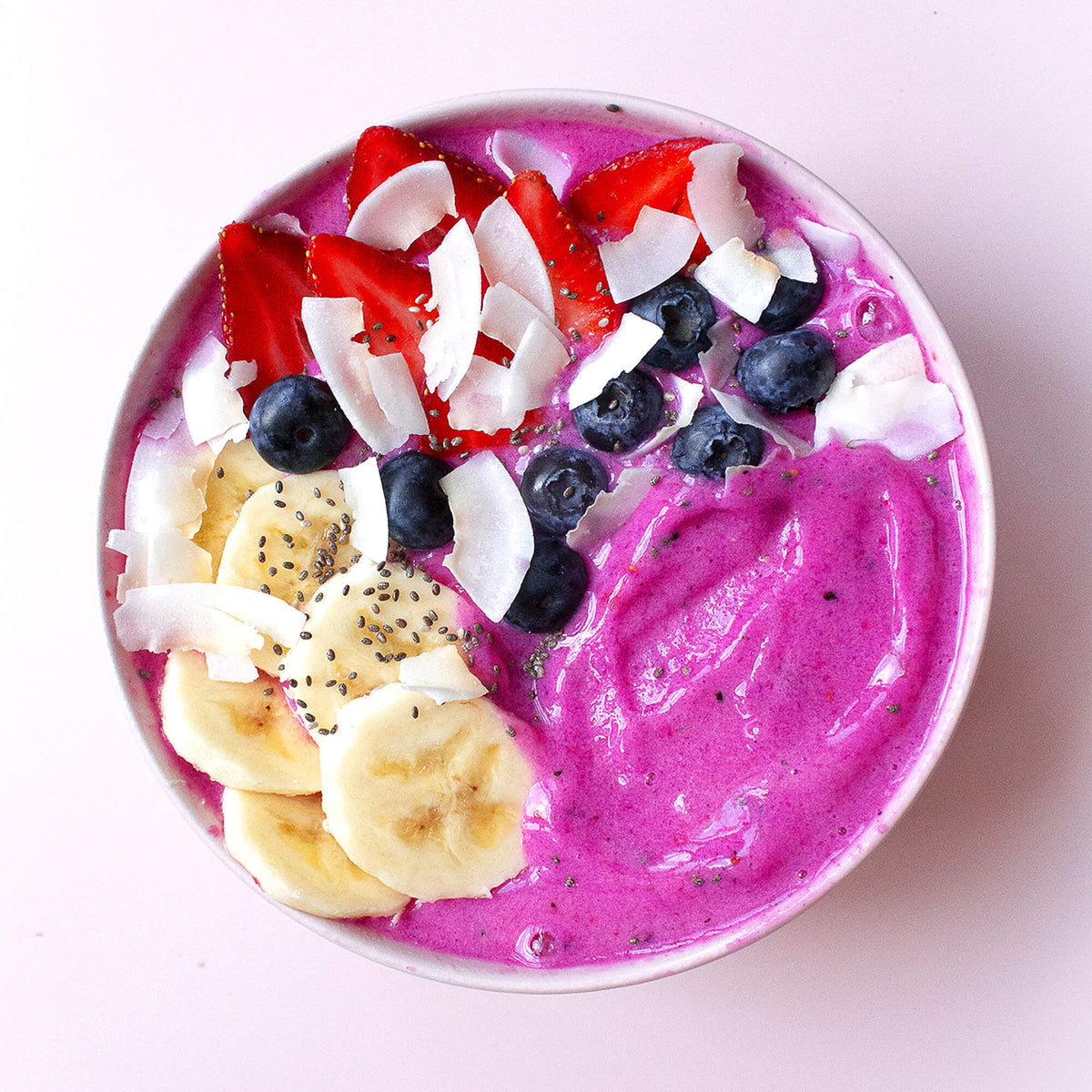 Smoothie à mixer rose