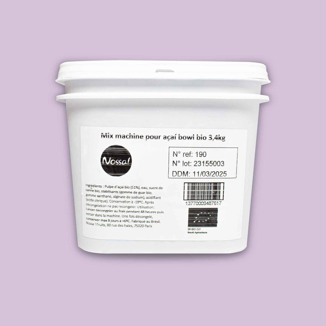 Mix machine bio pour acai bowl