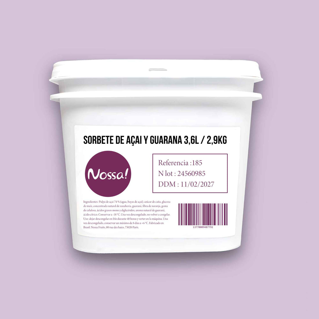 Sorbet acai &amp; guarana
